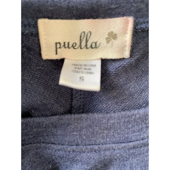 Anthropologie PUELLA Sloped Peaks Pleated Blue Dress Small RARE HTF GORGEOUS - Picture 3 of 4